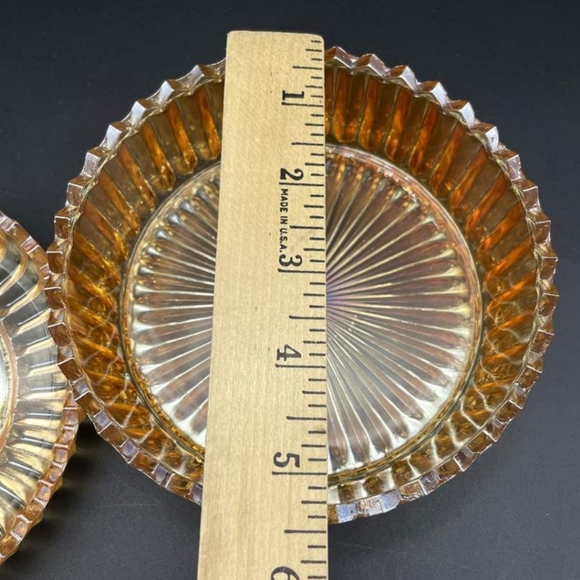 Vintage Jeanette Marigold Rose Lidded Dish - Picture 10 of 11